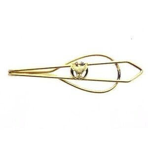 Vintage FOE Fraternal Order Of Eagles Enamel Gold Tone Men's Tie Clip Clasp